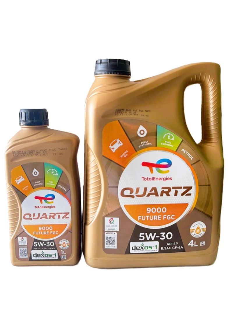 Total Energies 5W-30 Quartz 9000 FUTURE GF6 Dexos1 Fully Synthetic Engine Oil 4Ltr - Image 5